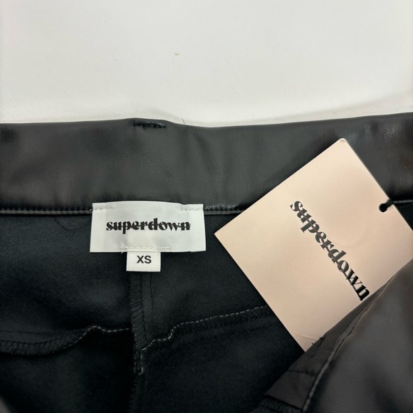 Superdown Megan High Rise Pant in Black Size XS - Picture 8 of 12